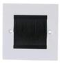 1 GANG BLACK BRUSH FACEPLATE PSG3275