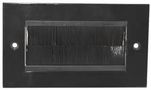2 GANG BLACK BRUSH FACEPLATE PSG3276