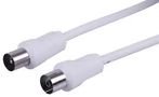 LEAD, COAX TV PLG-SKT 1M WHITE PSG08997