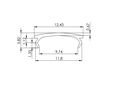 Cover PMMA transperent for profiles LUMINES A B C D Y MONO, V2, 2.02m PROF-BASICv2-TRAN2 5904405932377