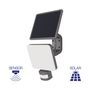 Floodlight with solar panel and motion sensor, 15W, black, IP54, 1500lm, 4000K BG36-00211