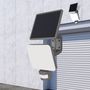 Floodlight with solar panel and motion sensor, 15W, black, IP54, 1500lm, 4000K BG36-00211