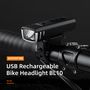 Bicycle flashlight BL10, with reflector and light sensor, rechargable USB C, 250lm, 5W, IP43 SUPERFIRE-BL10 6956362995574