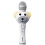 Karaoke microphone with Bluetooth® SD slot lights Aux Out White BMC-060WH 8711902065296