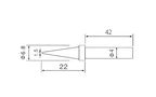 Soldering iron tip C1-1 (ZD-30C,ZD-99,ZD-8906,ZD-8906L) ZD-99-TIP1