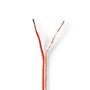 Speaker Cable | 2 x 1.50 mm² | Copper | 15.0 m | Round | PVC | Transparent | Reel CABR1500TR150 5412810312061