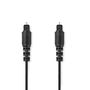 Optical Audio Cable | TosLink Male | TosLink Male | 10.0 m | Round | PVC | Black | Label CAGL25000BK100 5412810420445