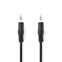 Stereo Audio Cable | 3.5 mm Male | 3.5 mm Male | Nickel Plated | 1.00 m | Round | Black | Tag CAGT22000BK10 5412810324507