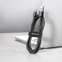 Cable USB A plug - micro USB plug 3.0m QC3.0 Cafule grey+black BASEUS CAMKLF-HG1 6953156296374