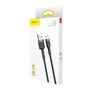 Cable USB A plug - micro USB plug 2.0m QC3.0 Cafule grey+black BASEUS CAMKLF-CG1 6953156280366