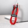 Cable USB A plug - USB C plug 0.5m QC3.0 gray+black BASEUS CATKLF-AG1 6953156278189