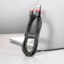 Cable USB A plug - USB C plug 1.0m QC3.0 red+black BASEUS CATKLF-B91 6953156278219