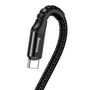 Cable Spring type USB2.0 A plug - USB C plug 1.0m 2A black BASEUS CATSR-01 6953156284739