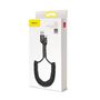 Cable Spring type USB2.0 A plug - USB C plug 1.0m 2A black BASEUS CATSR-01 6953156284739