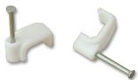 CABLE CLIP TWIN & EARTH WHT 4MM 100/PK ZZV42407