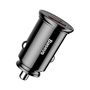 Car Charger 30W 12-24V USB + USB-C QC4.0+ SCP AFC, Black CCALL-YS01 6953156286535