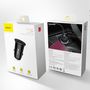 Car Charger 30W 12-24V USB + USB-C QC4.0+ SCP AFC, Black CCALL-YS01 6953156286535
