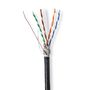 Network Cable Roll | CAT6 | Solid | S/FTP | CCA | 305.0 m | Outdoor | Round | PE | Black | Pull Box CCBG8594BK305S 5412810402038