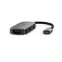 USB Multi-Port Adapter | 3-in-1 | USB 3.2 Gen 1 | USB-C™ Male | HDMI™ Output / USB-A Female / USB-C™ Female | 5 Gbps | 0.10 m | Round | Nickel Plated | PVC | Grey | Box CCGB64230GY01 5412810415496