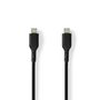 USB Cable | USB 2.0 | USB-C™ Male | USB-C™ Male | 240 W | 480 Mbps | Nickel Plated | 2.00 m | Round | PVC | Black | Label CCGL60710BK20 5412810421749