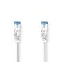 CAT6a Network Cable | S/FTP | RJ45 Male | RJ45 Male | 0.25 m | Snagless | Round | LSZH | White | Label CCGL85330WT025 5412810424184