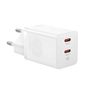 Wall Fast Charger GaN5 Pro 40W 2xUSB-C QC3.0 PD3.0, White CCGP180102 6932172627911