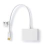 USB Multi-Port Adapter | 2-in-1 | USB 3.2 Gen 1 | USB-C™ Male | 2x USB-A | 5 Gbps | 0.20 m | Round | Nickel Plated | PVC | White | Polybag CCGP65960WT02 5412810328789