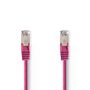 CAT5e Network Cable | SF/UTP | RJ45 Male | RJ45 Male | 7.50 m | Round | PVC | Pink | Polybag CCGP85121PK75 5412810276332