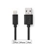 Lightning Cable | USB 2.0 | Apple Lightning 8-Pin | USB-A Male | 480 Mbps | Nickel Plated | 1.00 m | Round | PVC | Black | Box CCGW39300BK10 5412810303830