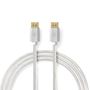 DisplayPort Cable | DisplayPort Male | DisplayPort Male | 8K@60Hz | Gold Plated | 2.00 m | Round | Braided | Silver | Cover Window Box CCTB37014AL20 5412810333370