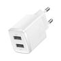 Wall Charger 10.5W 2xUSB 2.1A, White CCXJ010202 6932172606916