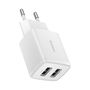 Wall Charger 10.5W 2xUSB 2.1A, White CCXJ010202 6932172606916