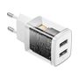 Wall Charger 10.5W 2xUSB 2.1A, White CCXJ010202 6932172606916