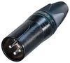 CONNECTOR, XLR, PLUG, FREE, 3WAY NC3MXX-BAG