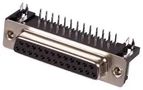 CONNECTOR, D SUB, RECEPTACLE, 25P 5504F1-25S-02-03-F1