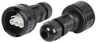 CABLE JOINT, BLACK, 9MM, FEMALE HOUSING 185-0A1011-P030-1