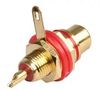 CHASSIS SOCKET, PHONO/RCA, GOLD/RED PSG08615