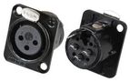 XLR CHASSIS SKT 3 POLE BLACK METAL PSG08740