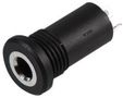 3.5MM JACK SOCKET, 3 POLE, BLACK 5-PK PS11594