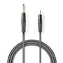 Stereo Audio Cable | 6.35 mm Male | 3.5 mm Male | Nickel Plated | 3.00 m | Round | Dark Grey | Carton Sleeve COTH23205GY30 5412810295302