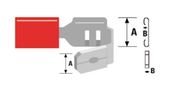 Piggy Back Disconnector 6.3mm Red 0.5-1.50mm² (ST-091) RoHS, 20 pcs CO/ST-091/BL20 4772081003558