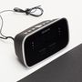 Alarm Clock Radio with 2xUSB Charging Ports, Black CRU-19BK 8435256896756