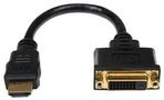 CABLE ASSY, HDMI PLUG-DVI/D SKT, 200M HDDVIMF8IN