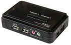 KVM SWITCH KIT, USB, 2 PORT, BLACK SV211KUSB