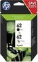 INK CART, N9J71AE, NO.62 BLACK/COLOUR N9J71AE