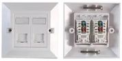 FACEPLATE, CAT6, 2PORT PSG91593
