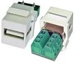 USB CONN, 2.0, TYPE A, RCPT, WHT KUA2WH