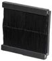 BRUSH STRIP MODULE, BLK, EURO FACEPLATE XBRBK
