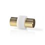 Satellite & Antenna Adapter | IEC (Coax) Male | IEC (Coax) Male | Gold Plated | 75 Ohm | Straight | Metal / Plastic | White | 1 pcs | Box CSBW40940WT 5412810265596