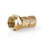 F-Connector | Straight | Male | Gold Plated | 75 Ohm | Twist-on | Cable input diameter: 5.5 mm | Copper | Metal | 2 pcs | Window Box CSBW41907ME 5412810326464